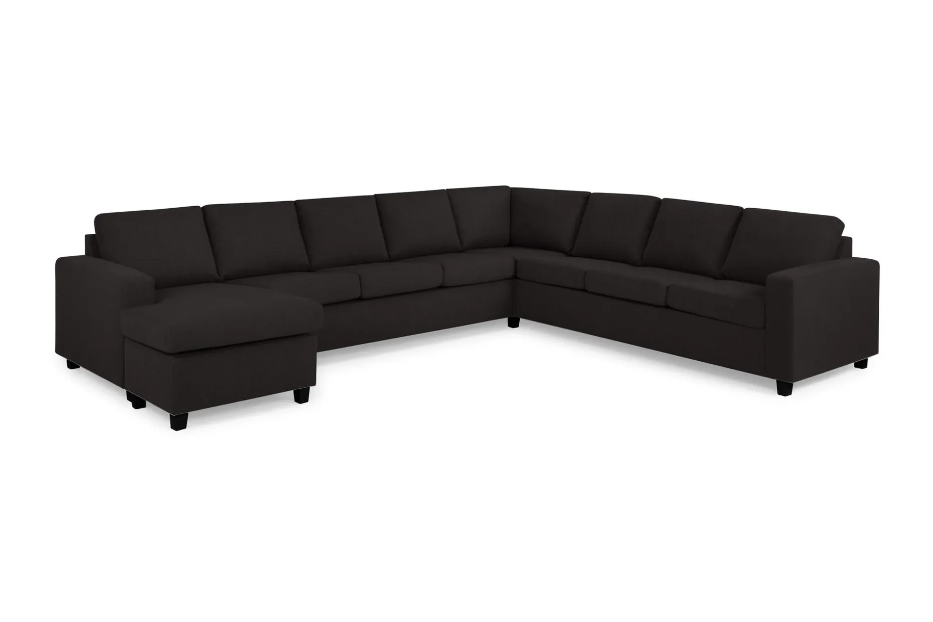 Crazy 7-seters Vendbar U-formet XX-Large Hjørnesofa med Divan i Stoff