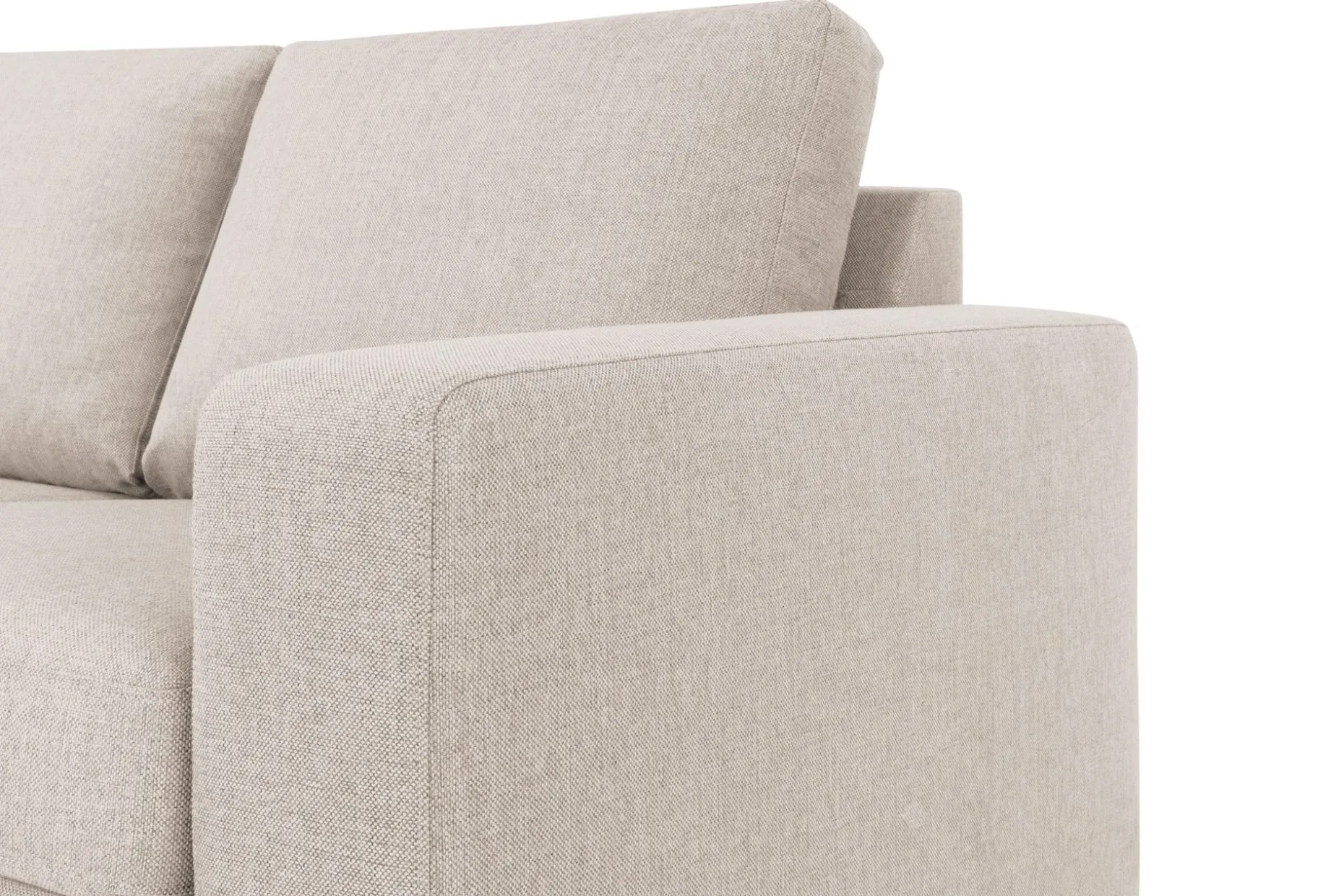 Crazy 4-seters Venstrevendt U-formet Large Sofa med Divan og Sjeselong i Stoff
