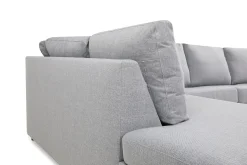 Crazy 5-seters Venstrevendt U-formet X-Large Sofa med Divan og Sjeselong i Stoff