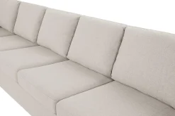 Crazy 6-seters Venstrevendt U-formet XX-Large Sofa med Divan og Sjeselong i Stoff