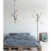 Cross Plafond 6xE27 svart / gull