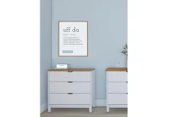 Crotone Kommode 76x39 cm 3 Skuffer