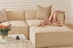 Cubo 4-seters Dyp Modulsofa med Divan i Stoff