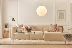 Cubo 4-seters Dyp Modulsofa med Divan i Stoff