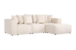 Cubo 4-seters Dyp Modulsofa med Divan i Stoff