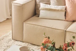 Cubo 4-seters L-formet Dyp Modulsofa med Divan i Stoff