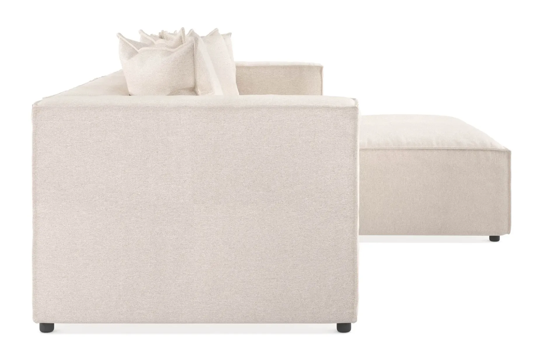 Cubo 4-seters L-formet Dyp Modulsofa med Divan i Stoff