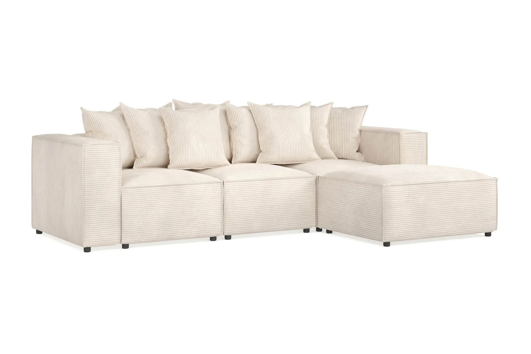 Cubo 4-seters Vendbar L-formet Dyp Modulsofa med Divan i Manchester