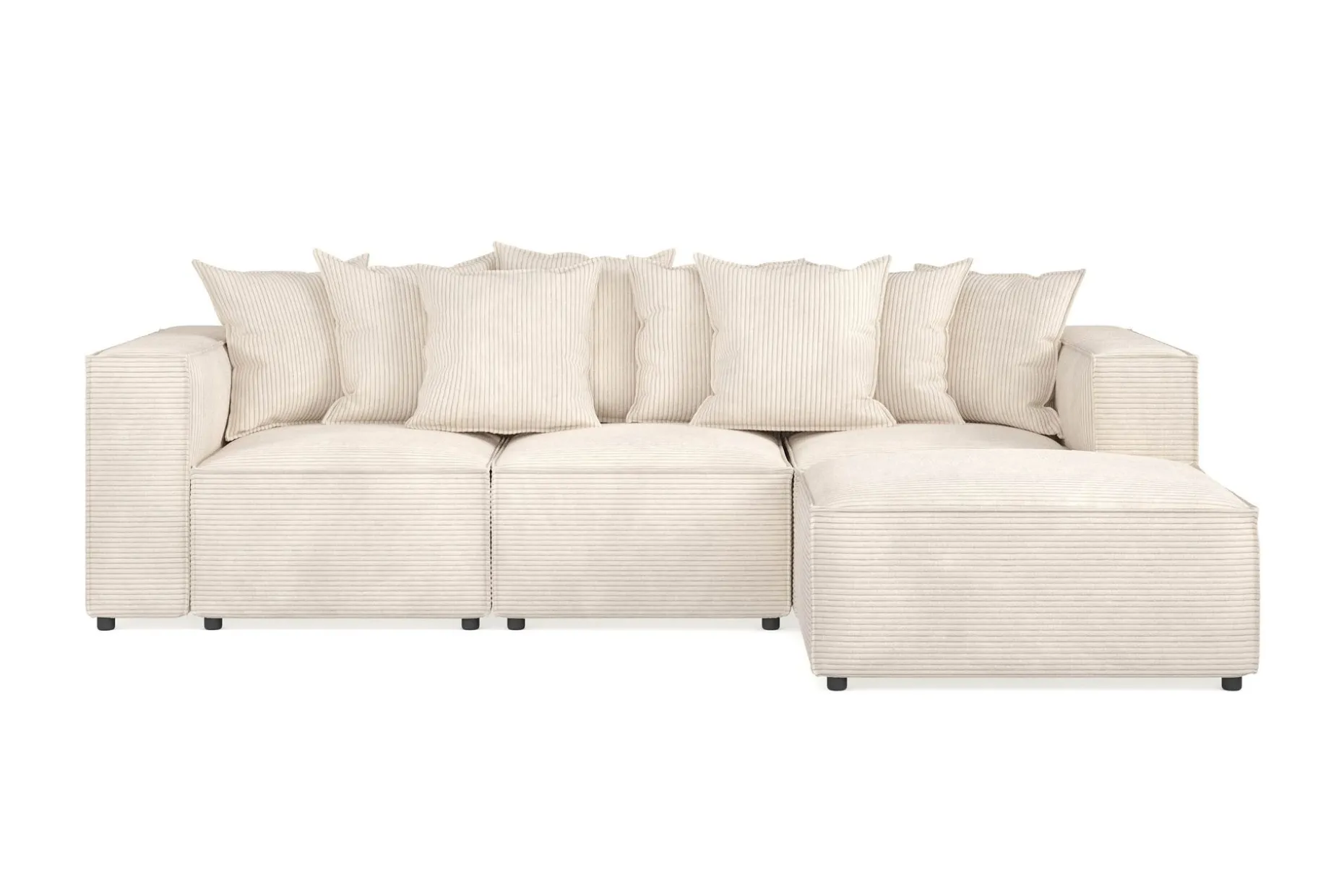 Cubo 4-seters Vendbar L-formet Dyp Modulsofa med Divan i Manchester