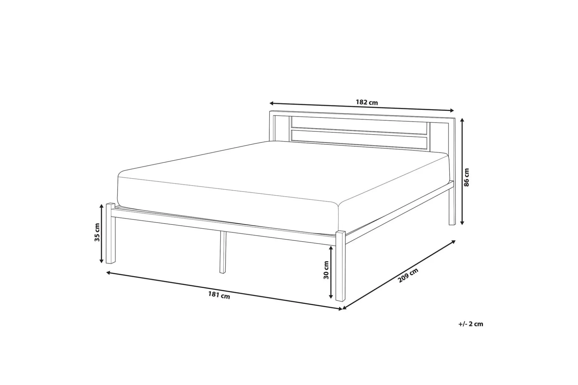 Cusset Dobbeltseng 180|200 Cm