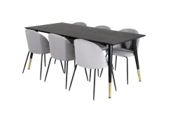 Daicy Spisegruppe 180 cm inkl. 6 Foyos Stoler