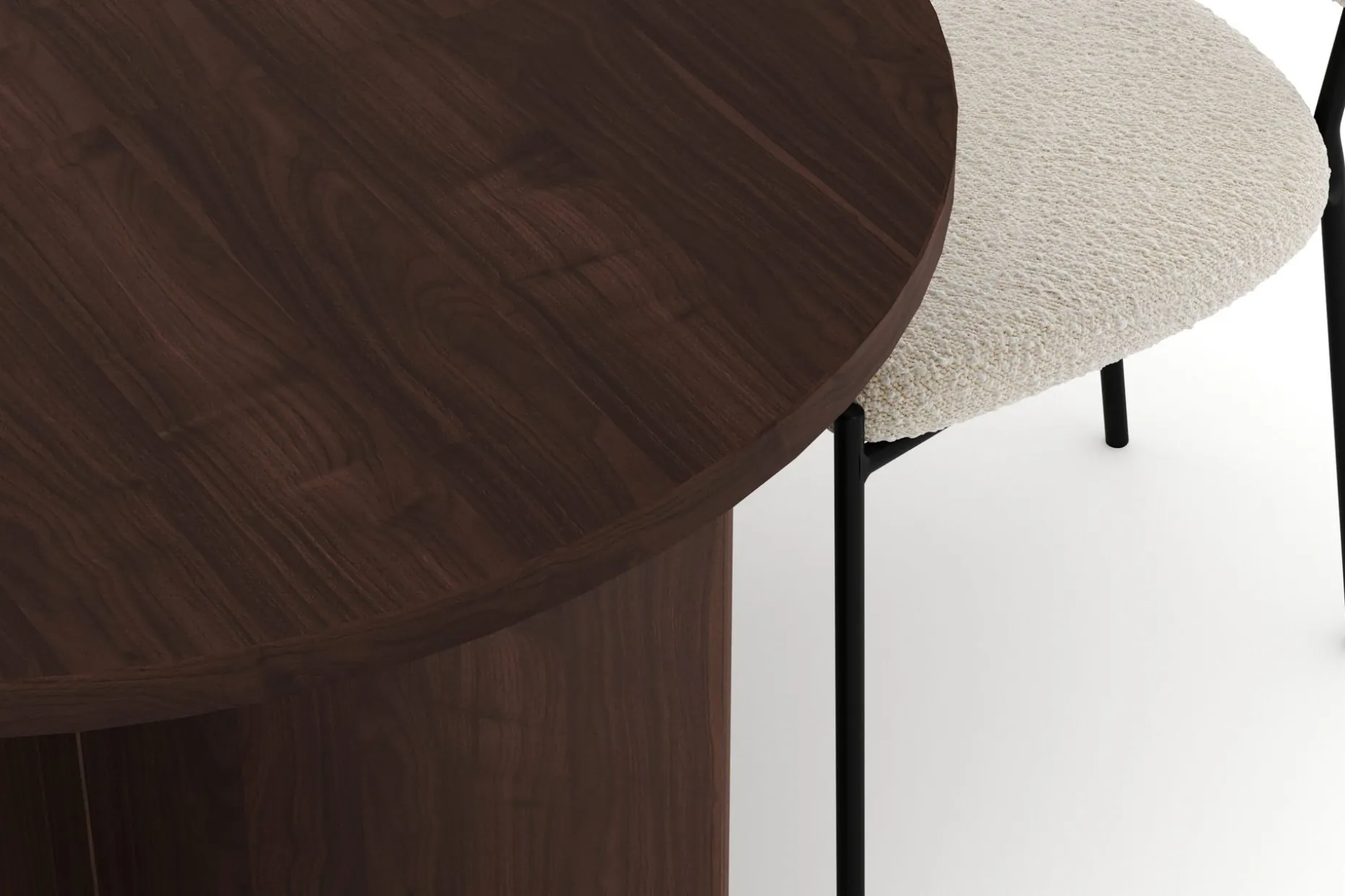 Dano Spisebord 180 cm med 4 Gemmiano Spisestoler