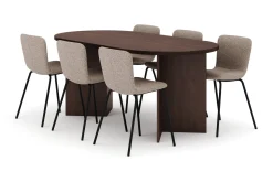 Dano Spisebord 180 cm med 6 Katy Spisestoler