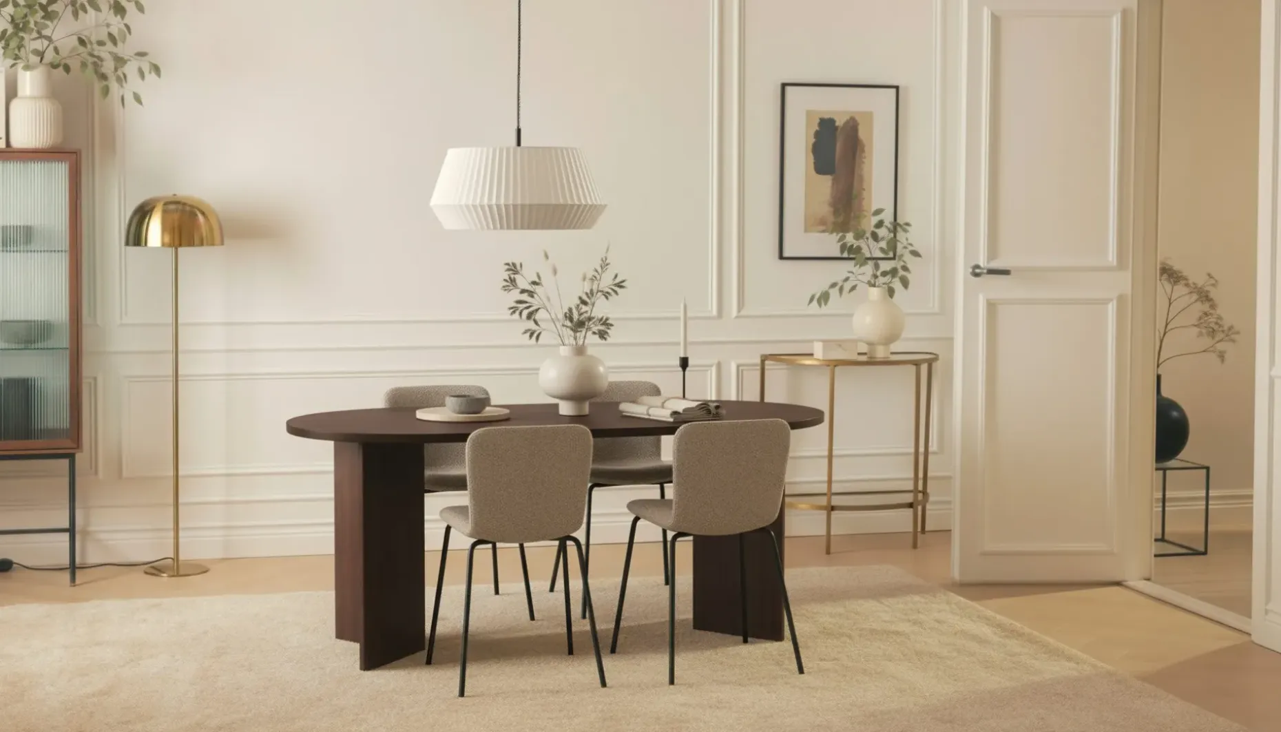 Dano Spisebord 180 cm med 4 Katy Spisestoler
