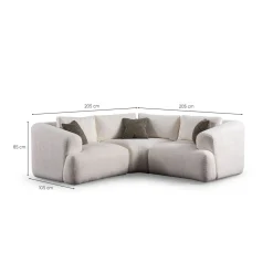 Dashwood 3-seters Hjørnesofa