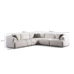 Dashwood 5-seters Hjørnesofa