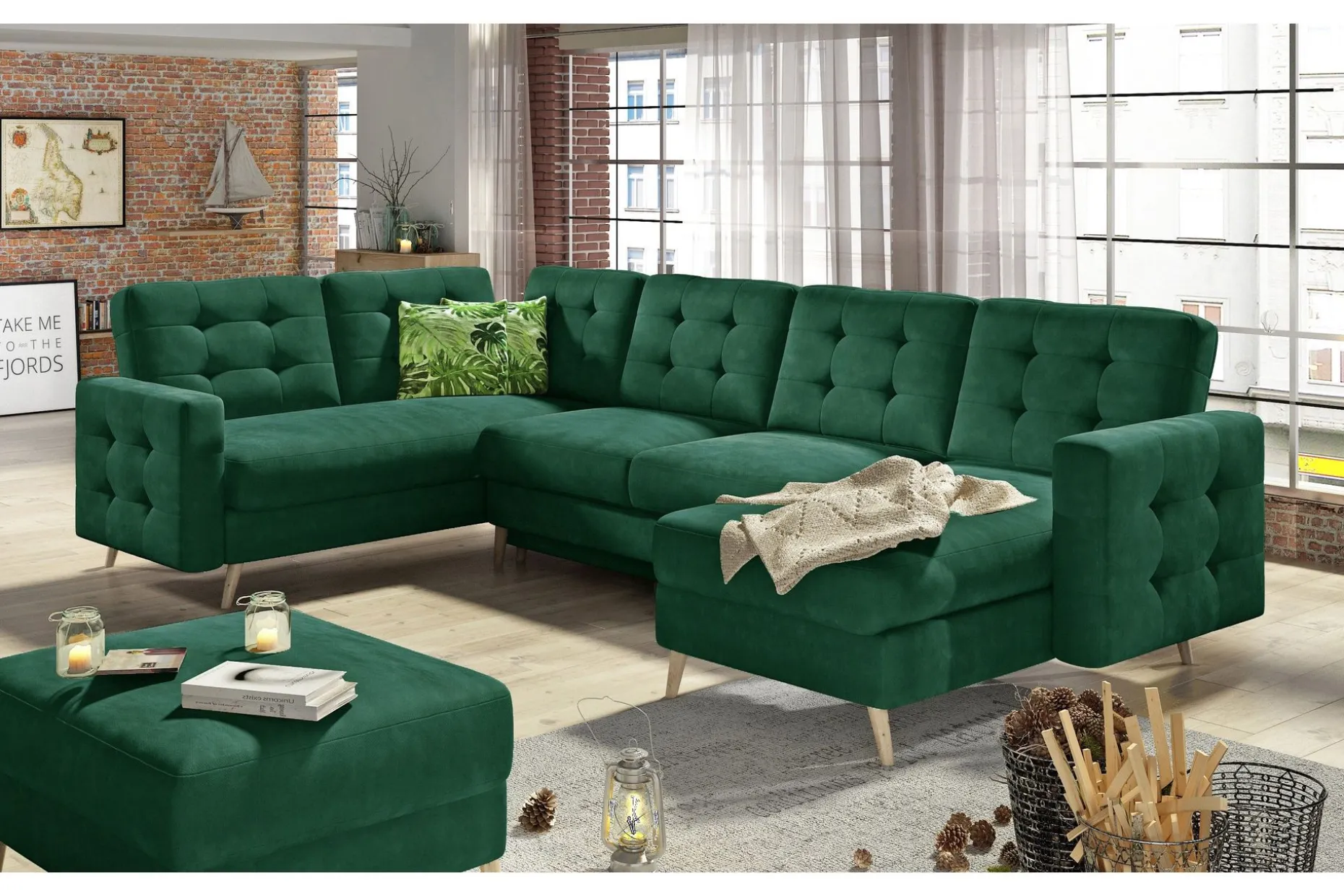 Deadra Sovesofa med Dobbeldivan