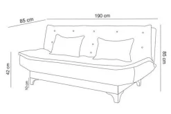 Defiglio 3-seter Sovesofa