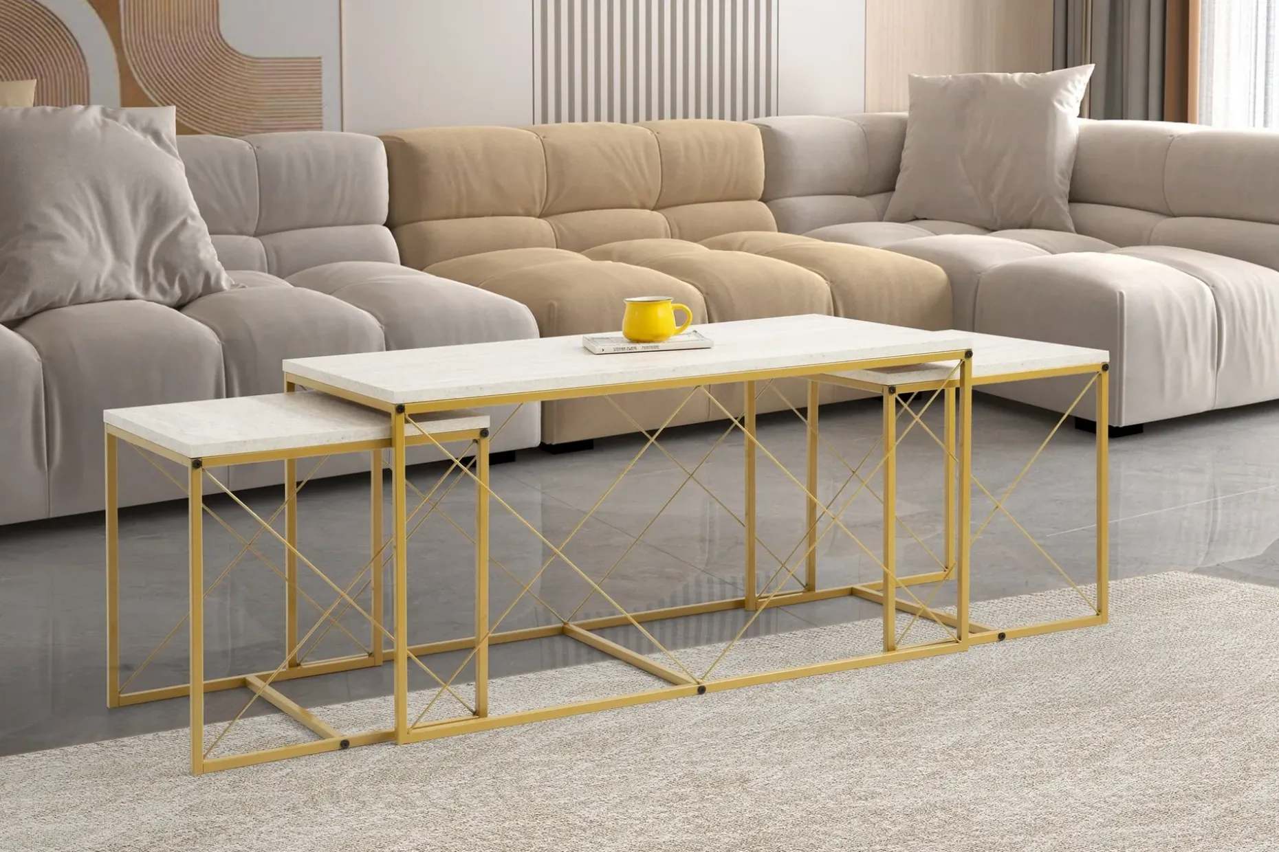 Defneia Sofabord 100 cm