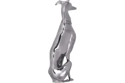 Dekorativ figur Wohnling Aluminium Hund Sølv Moderne
