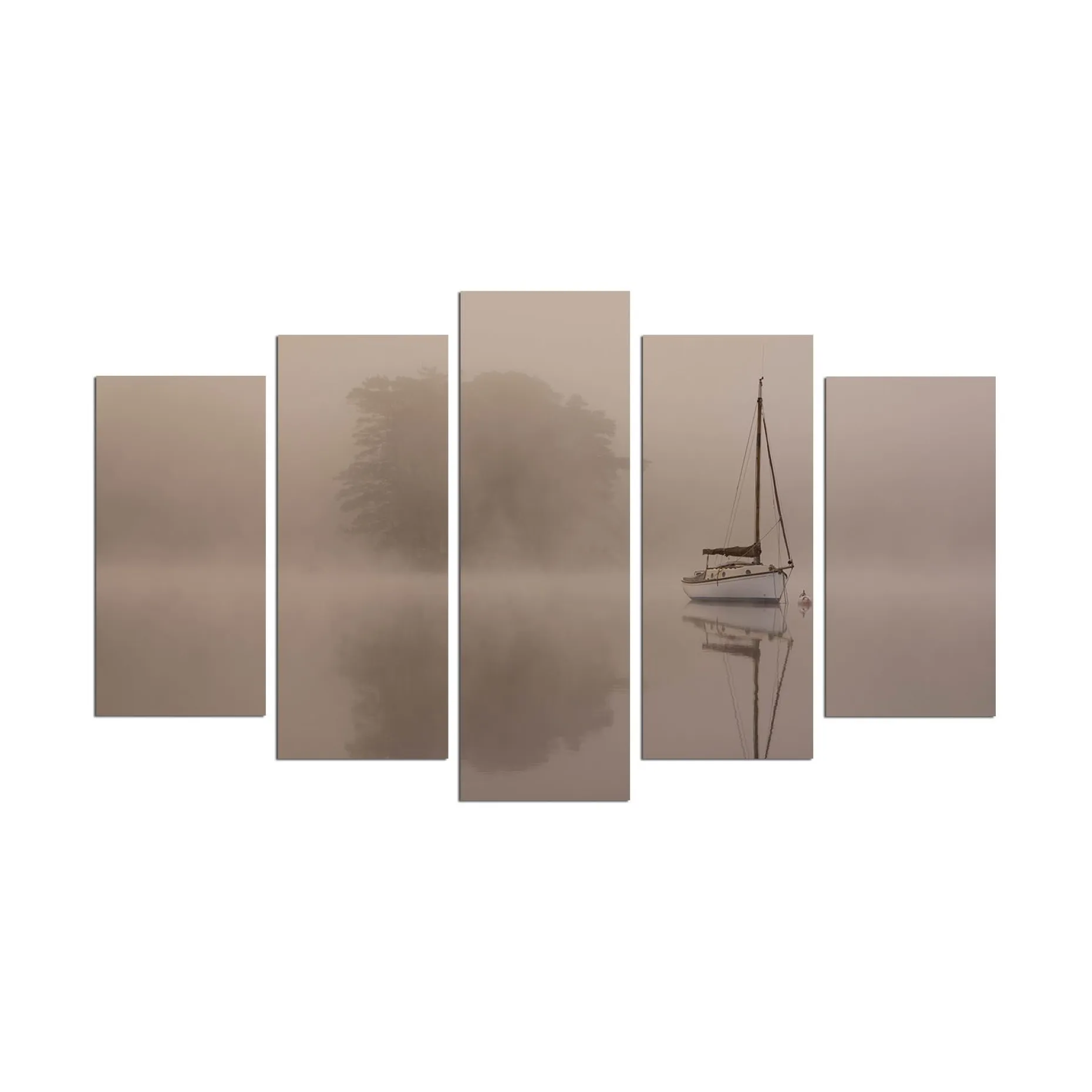 Dekorativ MDF-maling 5-Deler 20x60 cm