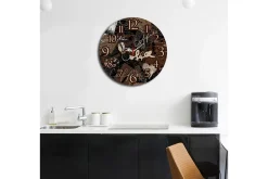 Dekorativ MDF Veggklokke 40 cm