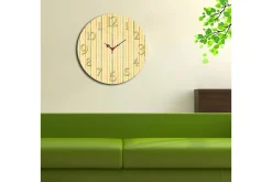 Dekorativ MDF Veggklokke 40 cm