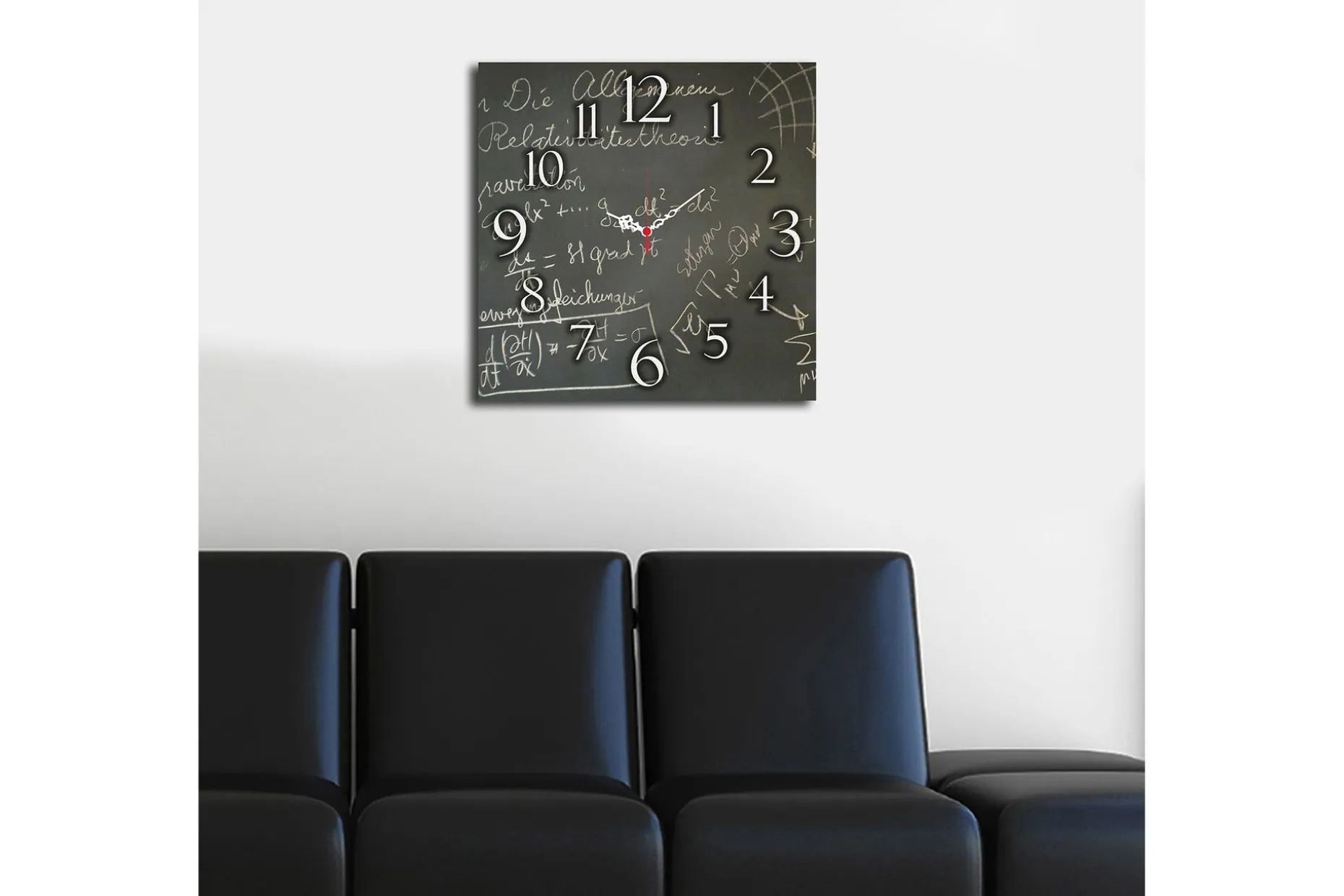 Dekorativ MDF Veggklokke 40x40 cm
