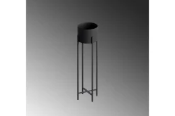 Dekorativ potte Mirven Svart 23 x 23 x 78 cm