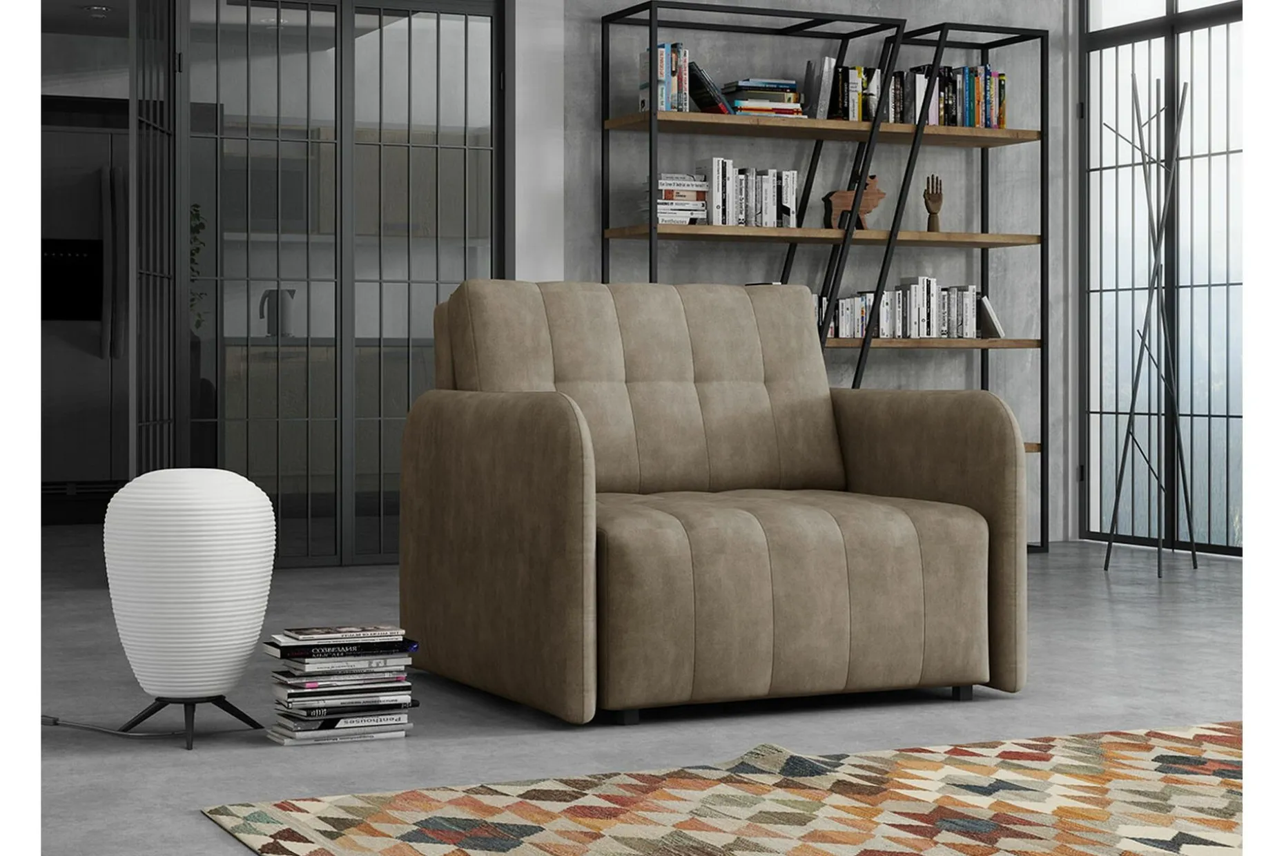 Denegal Bäddfåtölj Brown/Beige