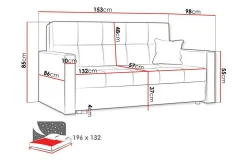 Denegal 2-seters Sovesofa