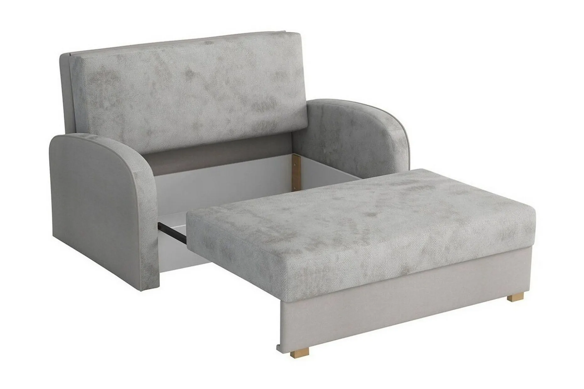 Denegal 2-sits Bäddsoffa Ljusgrå