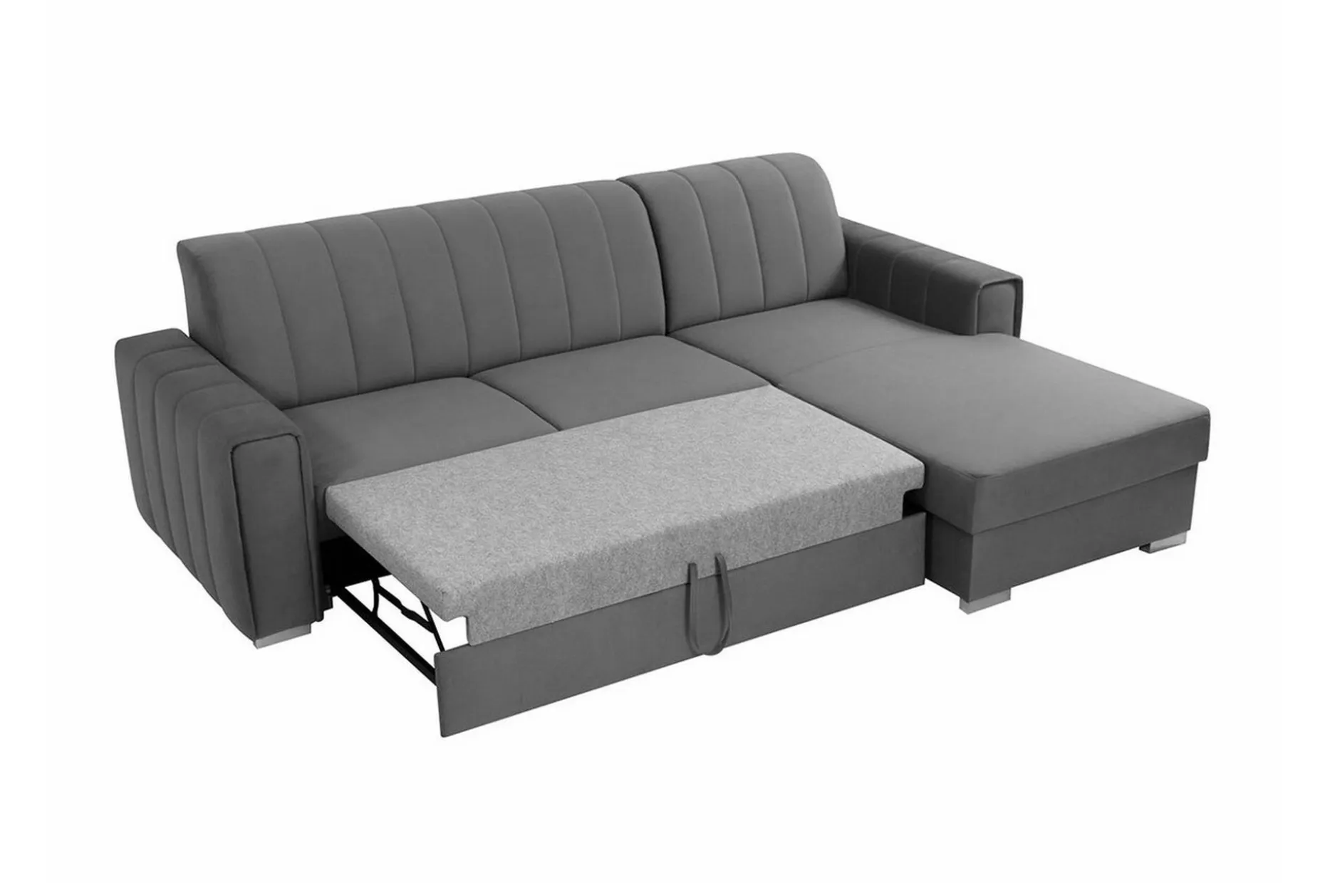 Denegal 3-sits Hörnbäddsoffa Black