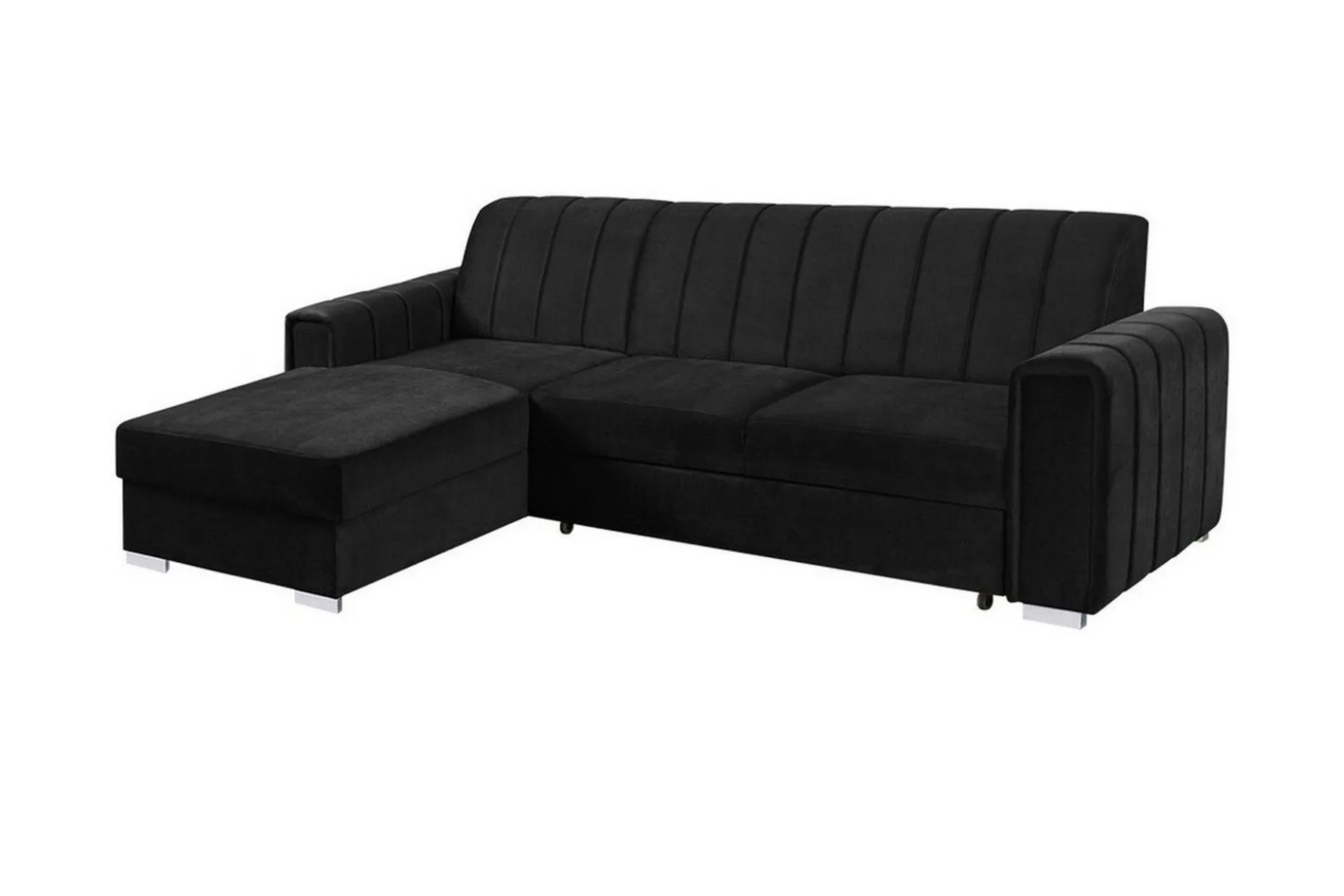 Denegal 3-sits Hörnbäddsoffa Black