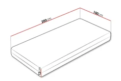 Derry Skummadrass 100x200 cm