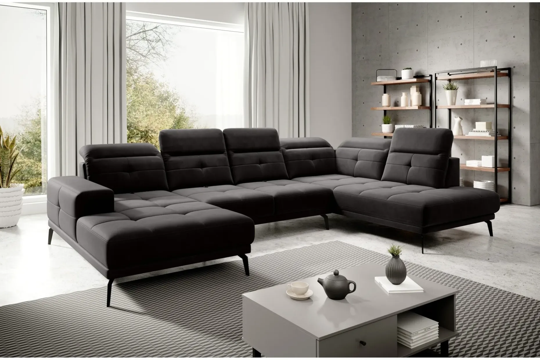 Devender Sofa m. Divan og Sjeselong