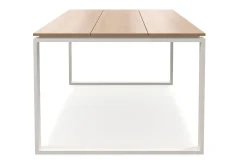 Devon stort rektangulært utendørs spisebord 210x100 cm i aluminium
