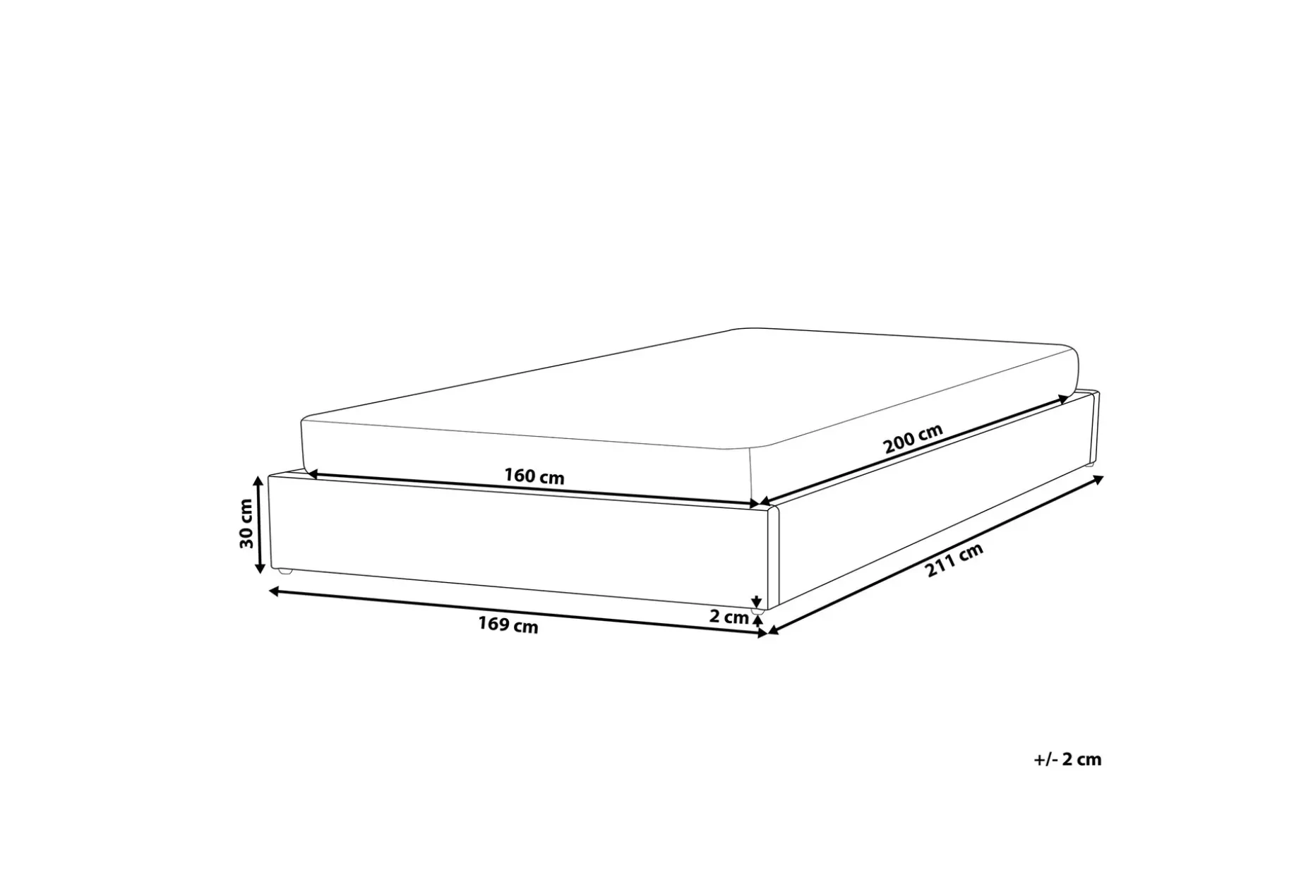 Dinan Dobbeltseng 160 | 200 cm