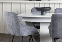 Disa Spisegruppe 120 cm Rektangulær med 4 Rosie Stoler