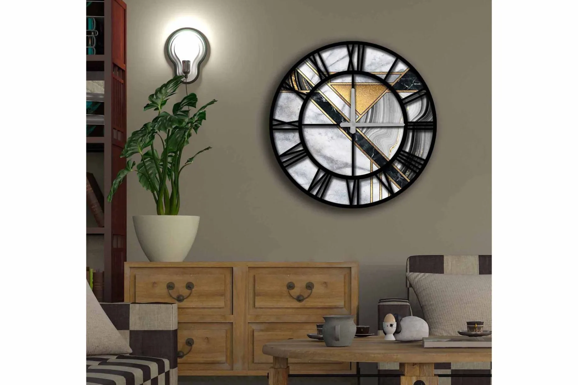 Diyadin Dekorklokke 50 cm Rund