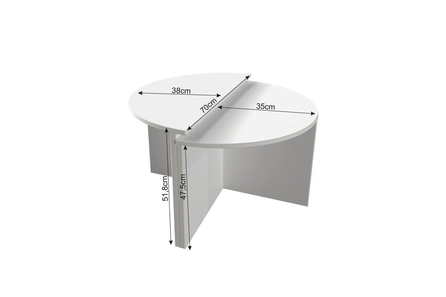 Dolcer Sofabord 70 cm