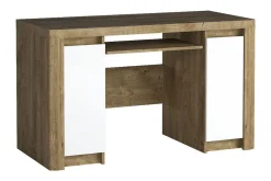 Domardon Skrivebord 130 cm med Oppbevaring 2 Skap