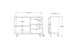 Donae Kommode 88 cm