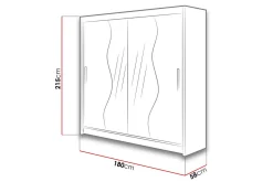 Douglas Garderobe 180 cm