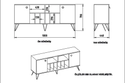 Dregrich Sidebord 180 cm