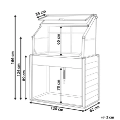 Drivhus for balkong Novoli 62 cm