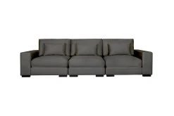 Dubai 3-seters sofa fløyel ekstra dyp