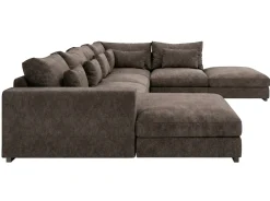 Dubai stor U-sofa modul med divan venstre ekstra dyp i Chenille