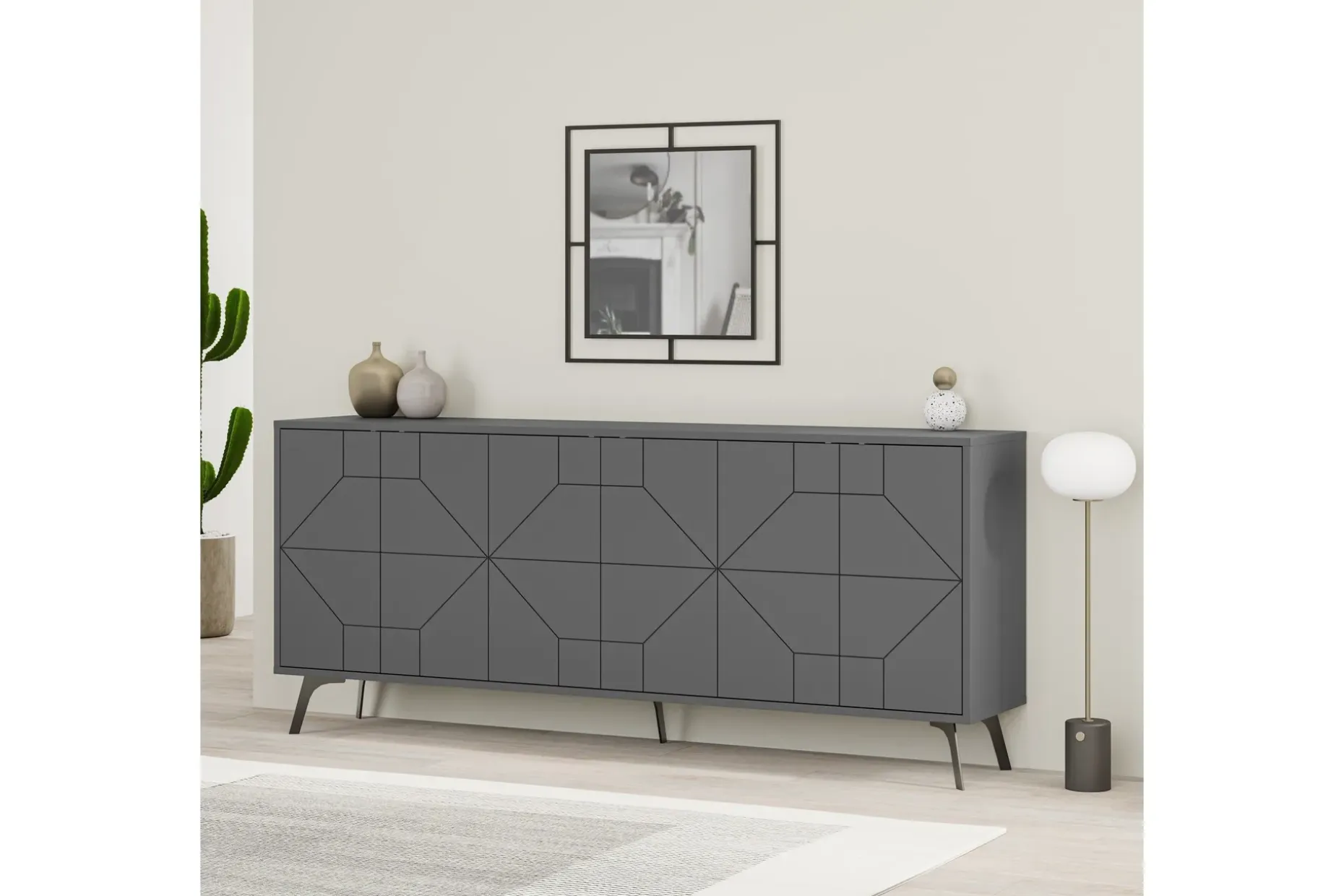 Dune Konsollbord 183,8x77,4 cm Antrasitt