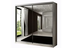 Dunkra Garderobeskap Med Speil 200x200 cm